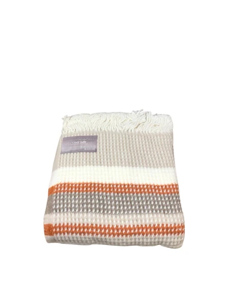 Dinarsu Cozy Life Pamuklu Skoç Tv Battaniyesi 130 x 170 - Resim 5