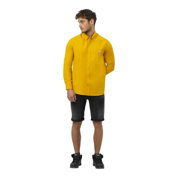 Erkek Keten Gömlek M50090 - Resim 12