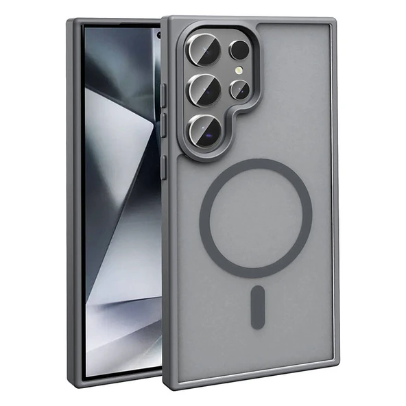 Galaxy S24 Ultra Kılıf M-safe Şarj Özellikli Mat Arka Yüzey  Sio Kapak ürün görseli