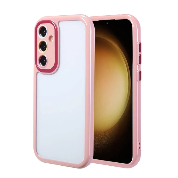 Galaxy S23 FE Kılıf Kamera Korumalı Renkli Kenar ve Çerçeve Tasarımlı  Vitamin Kapak ürün görseli