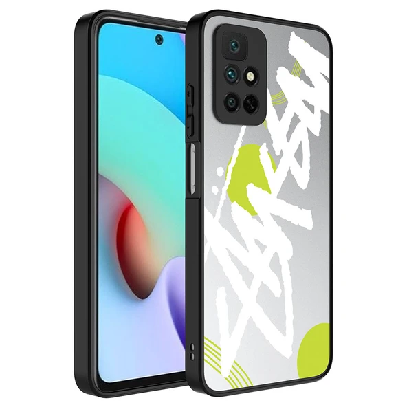 Xiaomi Redmi 10 Kılıf Aynalı Desenli Kamera Korumalı Parlak  Mirror Kapak ürün görseli