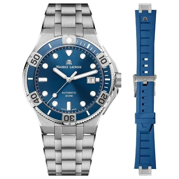 Maurice Lacroix ML-AI6058SS002430-2 Erkek Kol Saati ve Yedek Kordon