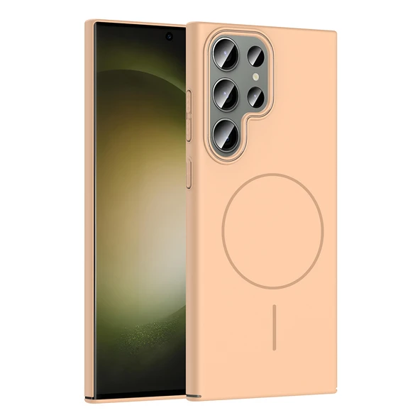 Galaxy S24 Ultra Kılıf M-safe Şarj Özellikli  Ruby Sert Kapak ürün görseli