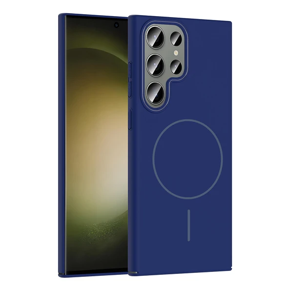 Galaxy S23 Ultra Kılıf M-safe Şarj Özellikli  Ruby Sert Kapak ürün görseli