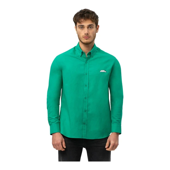 Erkek Keten Gömlek M50090 - Resim 9