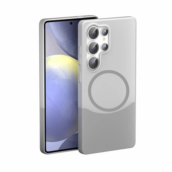 Galaxy S24 Ultra Kılıf M-Safe Şarj Özellikli Mıknatıslı  Duble Kapak ürün görseli