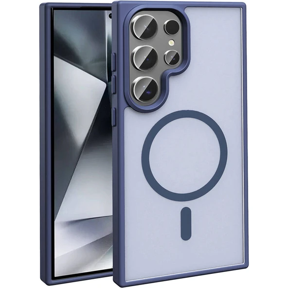 Galaxy S23 Ultra Kılıf M-safe Şarj Özellikli Mat Arka Yüzey  Sio Kapak ürün görseli