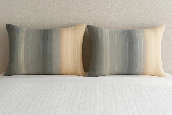 English Home Textured Plaid İkili Yastık Kılıfı - 3