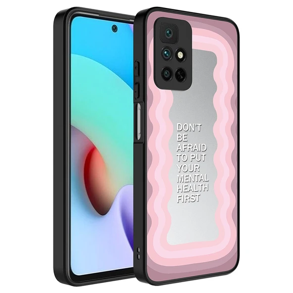 Xiaomi Redmi 10 Kılıf Aynalı Desenli Kamera Korumalı Parlak  Mirror Kapak ürün görseli