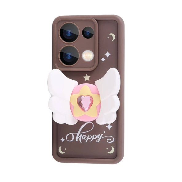 Xiaomi Redmi Note 13 Pro 4G Kılıf Kamera Korumalı Figür Tasarımlı  Kapya Kapak - Resim 5