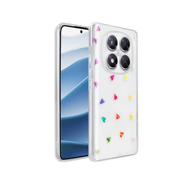 Xiaomi Redmi Note 14 Pro 4G Kılıf Şeffaf Figürlü  Folk Sert Kapak ürün görseli