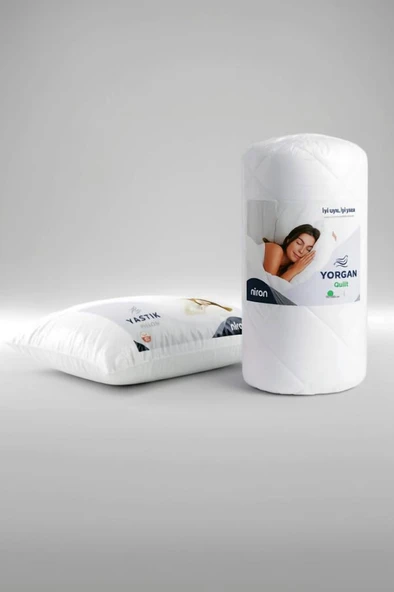 Niron Tek Kişilik Yorgan + 1 Adet Yastık Seti – 155x215 cm 4 Mevsim Mikrofiber Konfor - 2