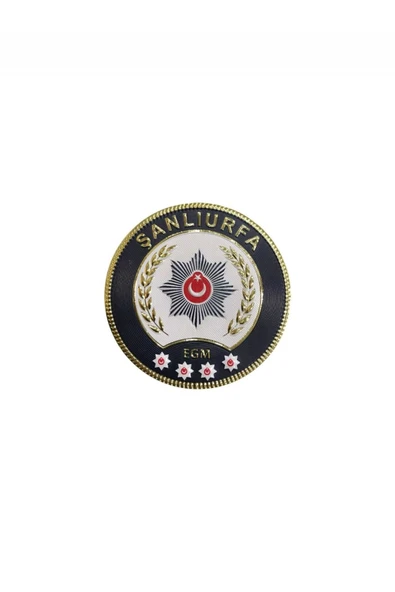 ŞIRNAK P o l i s Arması 3D Plastik TPU, Yeni Tip, Cırtlı, Standart Ölçü, - 1