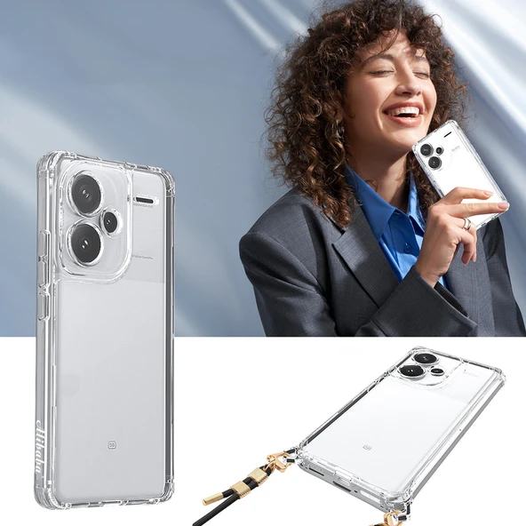 Xiaomi Redmi Note 13 Pro Plus 5G Kılıf Airbagli Takılabilir Askı Aparatlı  Snap Silikon Kapak - Resim 5