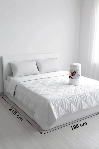 Niron Çift Kişilik Yorgan + 2 Adet Yastık Seti – 195x215 cm 4 Mevsim Mikrofiber Konfor - Resim 6