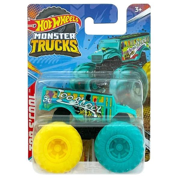 Hot Wheels Monster Trucks Mini TOO S'COOL (Turquoise) 1:70 Scale Plastic Vehicle