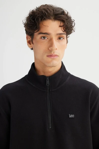 Lee Erkek Pike Interlock Half Zip Sweatshirt L2520312001 - Resim 4