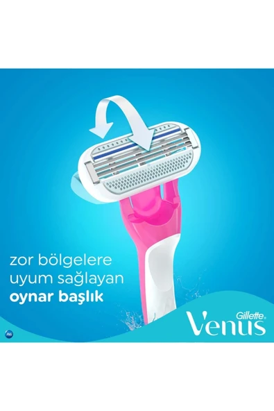 Gillette Venus Tropical Kullan At Tıraş Bıçağı 3 Adet - 7