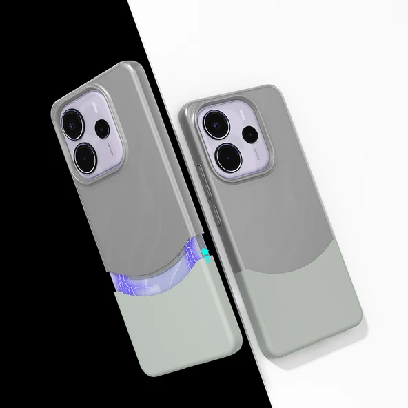 Xiaomi Redmi Note 14 5G Kılıf Mıknatıslı  Duble Kapak - Resim 2