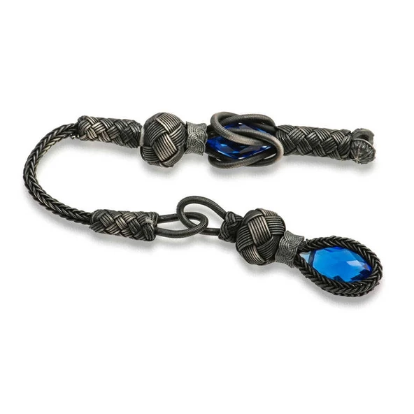 Supertrend 1000 Ayar Gümüş Zirkon Taşlı Kazaz Püsküllü ürün görseli 1