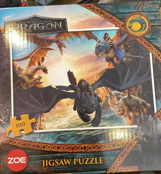 Zoe JIGSAW PUZZLE How to Train Your Dragon 100 PIECES