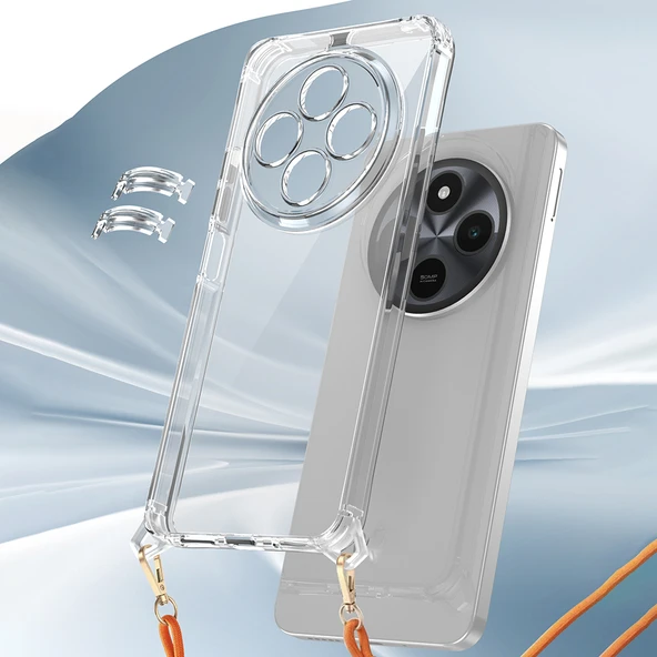 Xiaomi Redmi 14C 4G Kılıf Airbagli Takılabilir Askı Aparatlı  Snap Silikon Kapak - Resim 7