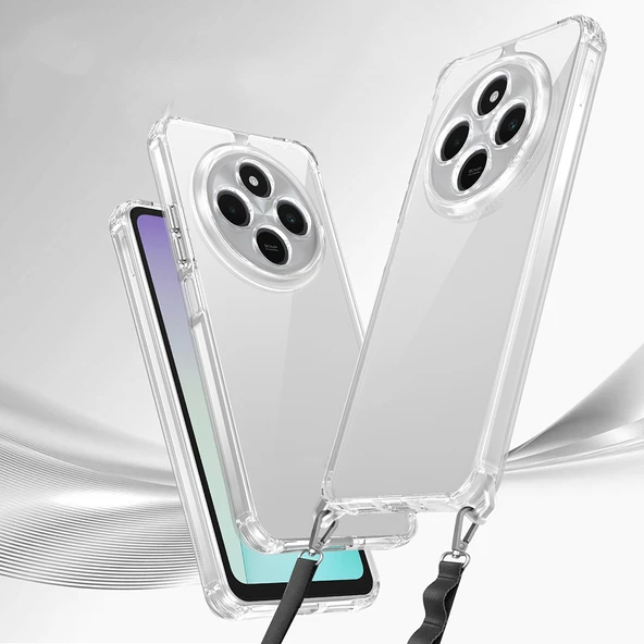 Xiaomi Redmi 14C 4G Kılıf Airbagli Takılabilir Askı Aparatlı  Snap Silikon Kapak - Resim 3