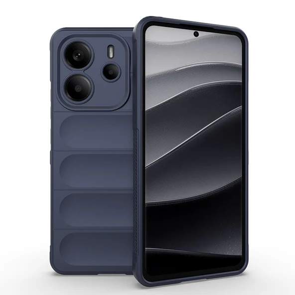 Xiaomi Redmi Note 14 4G Kılıf Esnek TPU Oyuklu Arka Yüzey Tasarımlı  Etnik Silikon Kapak ürün görseli