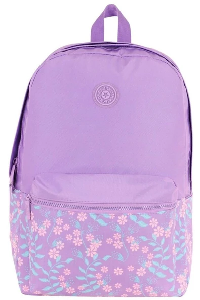 KAUKKO Soft Floral Sırt Çantası Lilac Flowers K1793