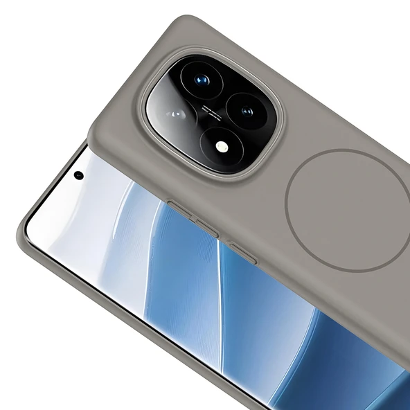 Xiaomi Redmi Note 14 Pro Plus Kılıf M-safe Şarj Özellikli  Ruby Sert Kapak - Resim 7