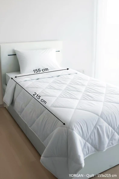 Niron Tek Kişilik Yorgan + 1 Adet Yastık Seti – 155x215 cm 4 Mevsim Mikrofiber Konfor - 7