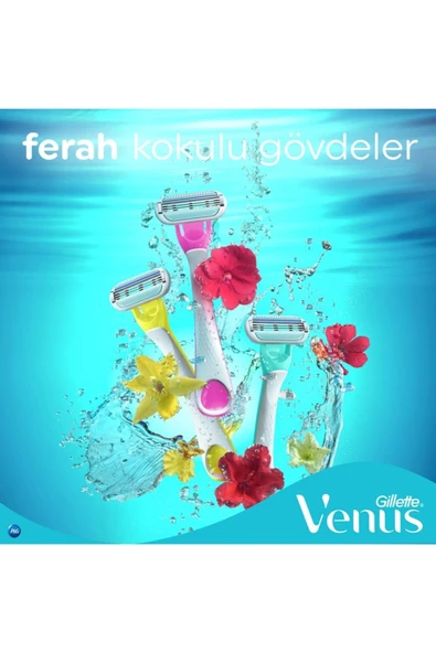 Gillette Venus Tropical Kullan At Tıraş Bıçağı 3 Adet - 6