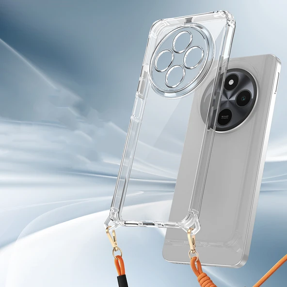 Xiaomi Redmi 14C 4G Kılıf Airbagli Takılabilir Askı Aparatlı  Snap Silikon Kapak - Resim 6