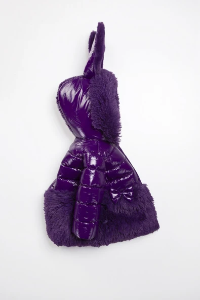 YENİ Tavşan Kulaklı Su İtici Fermuarlı Cepli Kalın Kar Kapüşonlu Kışlık Kız Bebek Mont Çocuk Kaban - 5