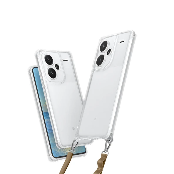 Xiaomi Redmi Note 13 Pro Plus 5G Kılıf Airbagli Takılabilir Askı Aparatlı  Snap Silikon Kapak ürün görseli