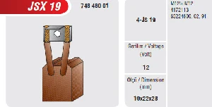 MARŞ KÖMÜRÜ-FT 10x22x28…..12V - MEGA-JSX19 ürün görseli 1