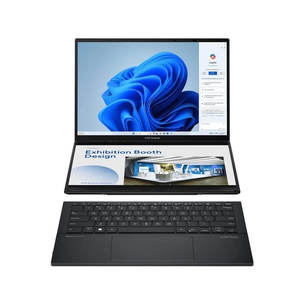 Zenbook Duo OLED Evo UX8406 Core Ultra 9 185H-32GB-2TB SSD-14INC-W11H Notebook ürün görseli
