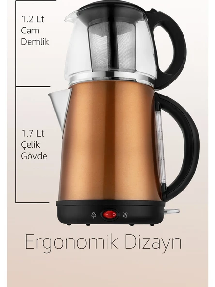 Awox Demglass Çay Makinesi - 2