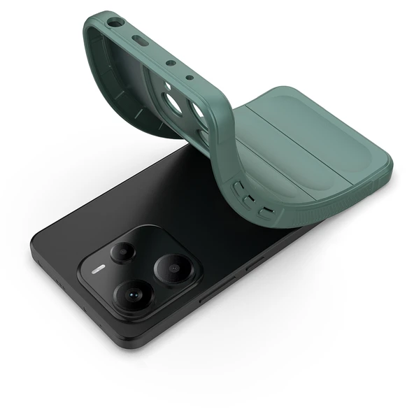 Xiaomi Redmi Note 14 4G Kılıf Esnek TPU Oyuklu Arka Yüzey Tasarımlı  Etnik Silikon Kapak - Resim 7