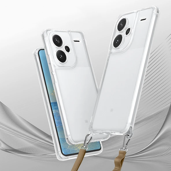 Xiaomi Redmi Note 13 Pro Plus 5G Kılıf Airbagli Takılabilir Askı Aparatlı  Snap Silikon Kapak - Resim 3