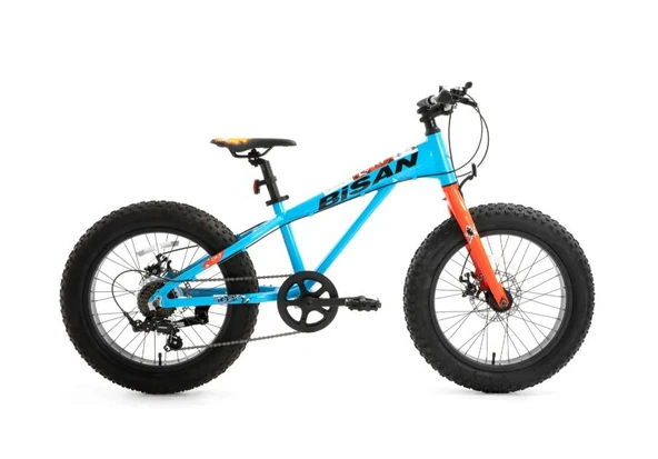Bisan Limit 20 Jant Kalın tekerli Çocuk Bisikleti Mavi Turuncu ürün görseli