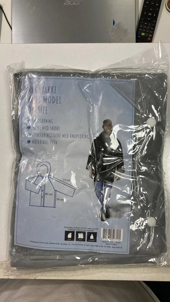 Çankaya Kapüşonlu Yağmurluk Gri - Resim 2