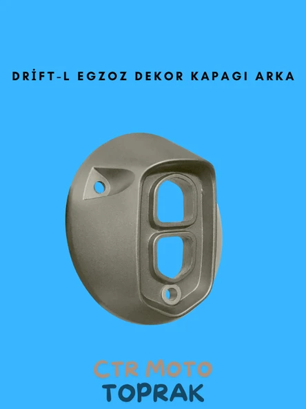 Drift-L Egzoz Dekor Kapağı Arka – Motosiklet Egzoz Koruma Parçası - 1