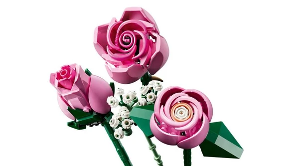 LEGO 10374  Botanicals Pembe Gül Buketi - Resim 5