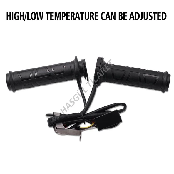 HSGL Motosiklet Isıtmalı 2 Kademeli Elcik 22mm Ayarlanabilir Sıcaklık, Uyumlu Isıtıcı El Kolu (Çift) 53748 - Resim 3