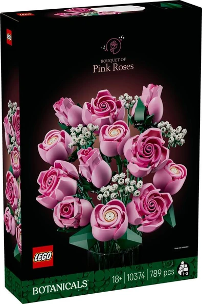 LEGO 10374  Botanicals Pembe Gül Buketi - Resim 2
