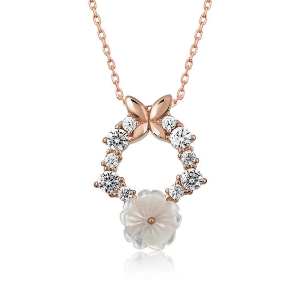 Supertrend Gümüş Rose Bahar Çiçeği Kolye ürün görseli