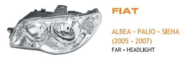 Eser Far Gri Sol Albea 2005-2007 Motorlu - 1