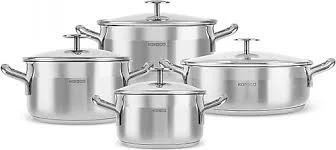 Karaca Arven İndüksiyon Tabanlı 8 Parça Çelik Tencere Seti - 3