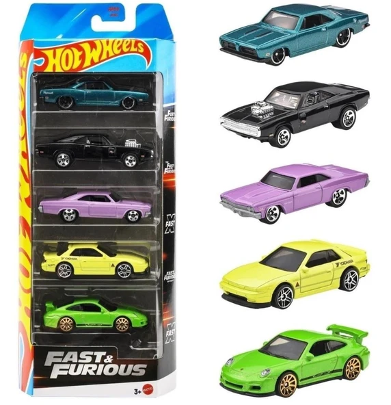 1806 Hot Wheels Araba Seti FAST & FURIOUS JBJ80